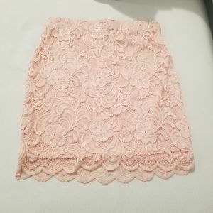Pink Floral Skirt